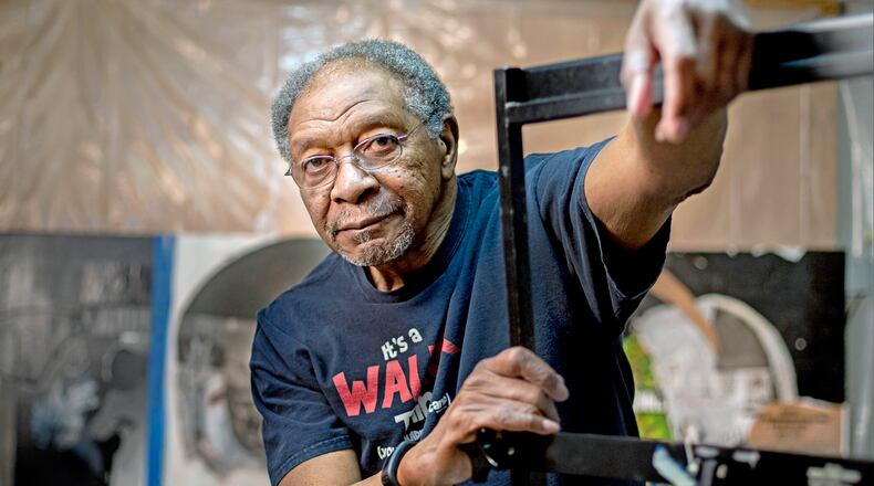 Artist Larry Walker was a professor and art program director at Georgia State University for many years. Photo by Jerry Siegel.