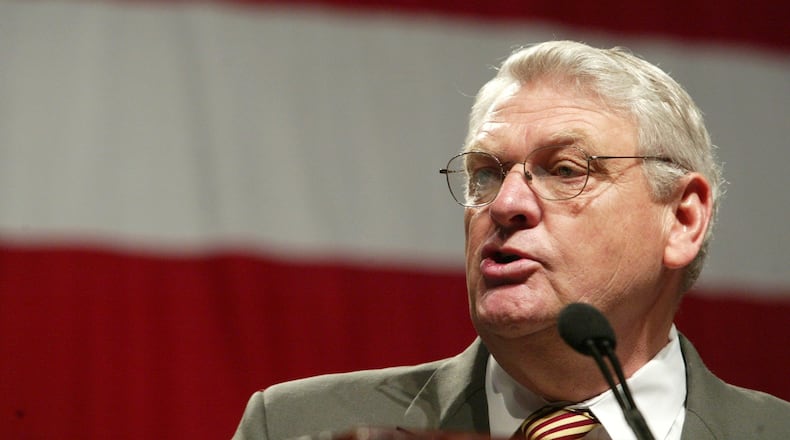 Mac Collins, who represented a Middle Georgia district in the U.S. House for 12 years, died Tuesday. (ROBIN TRIMARCHI/Special to the AJC)