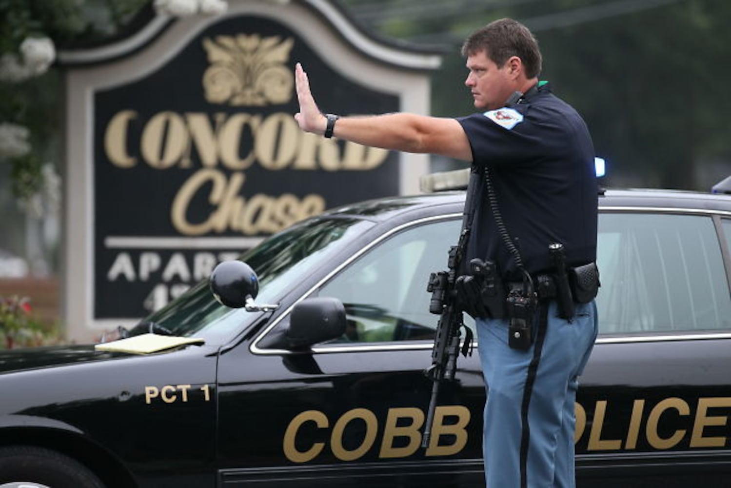 Manhunt in Cobb police officer shooting
