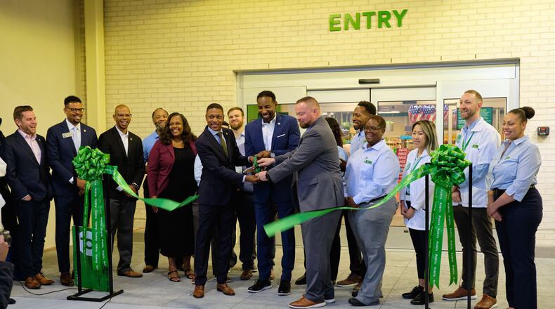 Atlanta city officials, including Mayor Andre Dickens, attended a ribbon-cutting ceremony for a Publix in Summerhill on June 21, 2023.