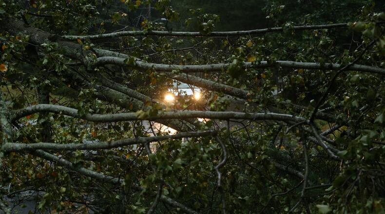 Trees came down across metro Atlanta area as Hurricane Irma swept through Georgia last September. Cherokee County is seeking $80,596 from FEMA to reimburse its costs responding to the storm. Henry Taylor/For the AJC
