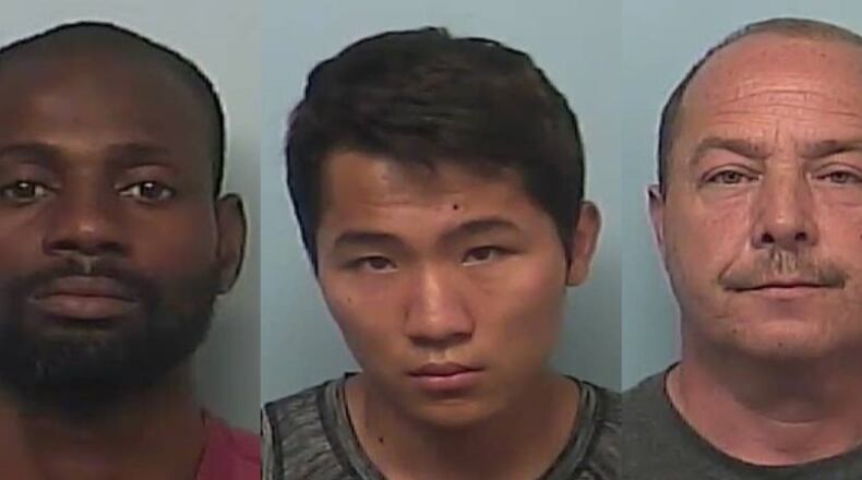 Robert Crawford (from left), Elijah Deavers, Jimmy Cotney