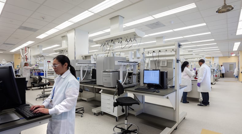 Shire’s analytical chemistry lab in Covington. (Photo contributed)