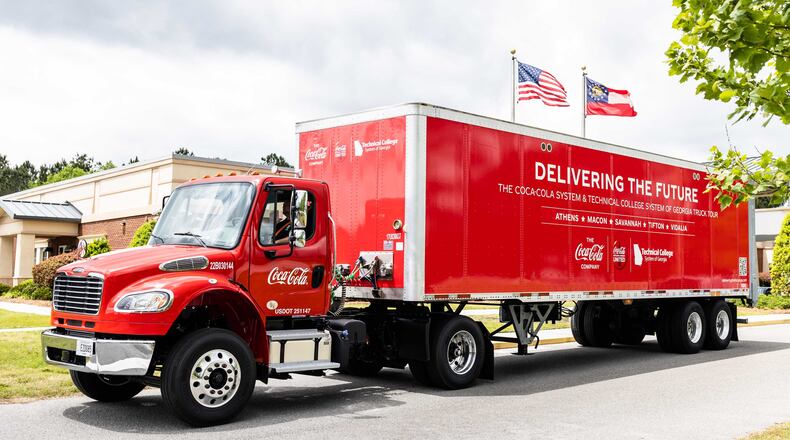 Coca-Cola is working with the Technical College System of Georgia to hire more commercial trucking instructors to train drivers. The trucking industry is facing a shortage of drivers, some research shows. (Courtesy photo)
