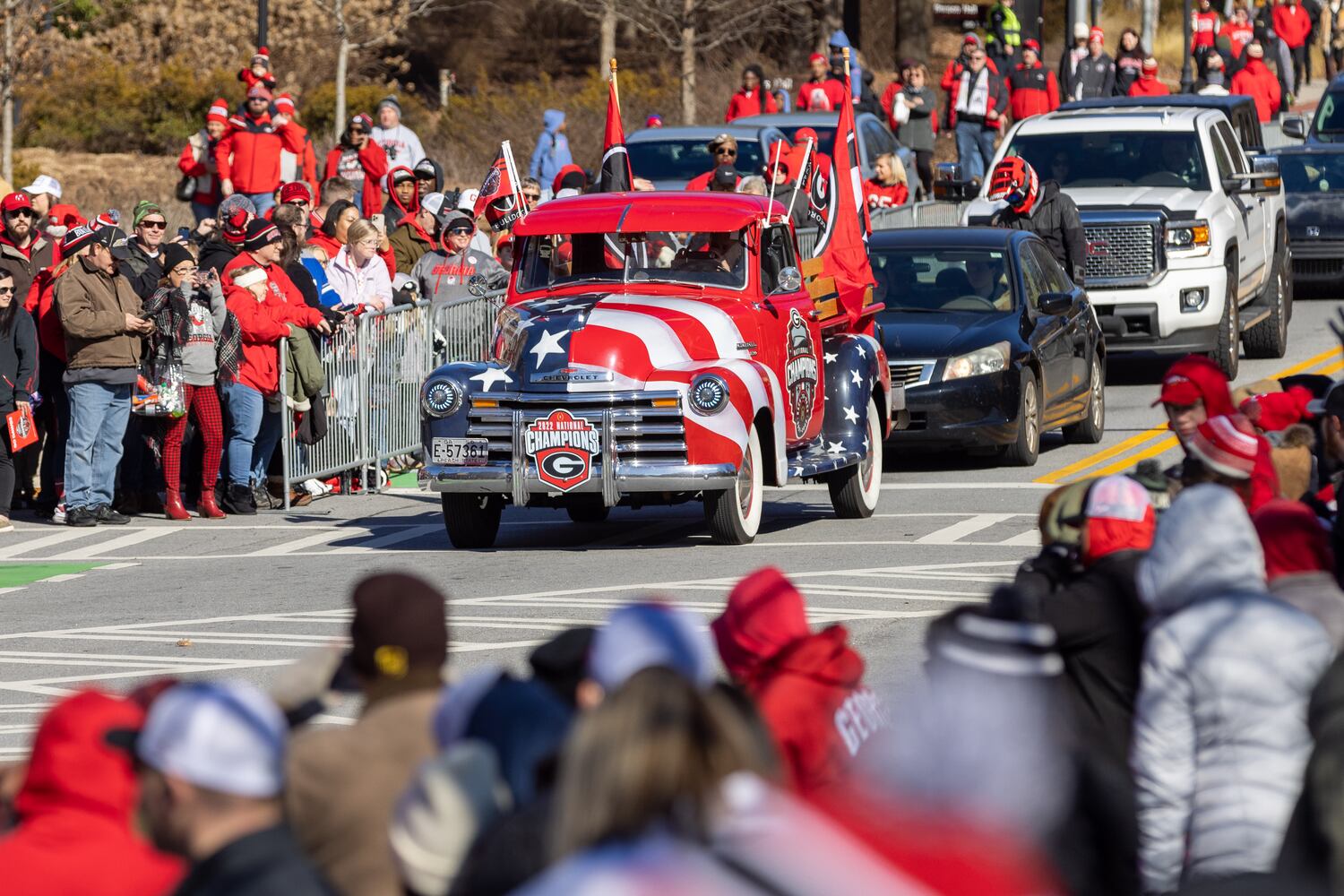 UGA athens fan parade