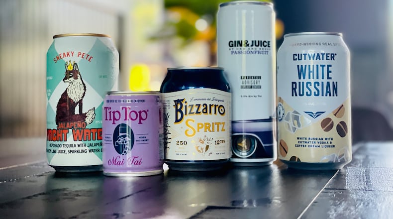 Here are several canned cocktails worth trying this summer. (Krista Slater for The Atlanta Journal-Constitution)
