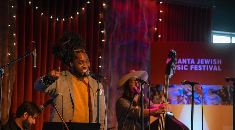 Adan Bean (foreground) will serve as the guide, interlocutor and master of ceremonies during a salute to the music of Jerry Wexler, part of the Atlanta Jewish Music Festival. CONTRIBUTED: ROXY MOURE