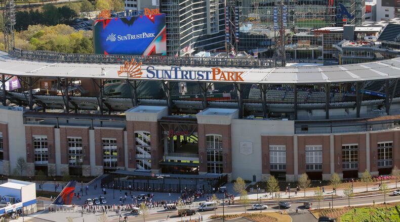 File Photo:  SunTrust Park in Cobb County. BOB ANDRES /BANDRES@AJC.COM