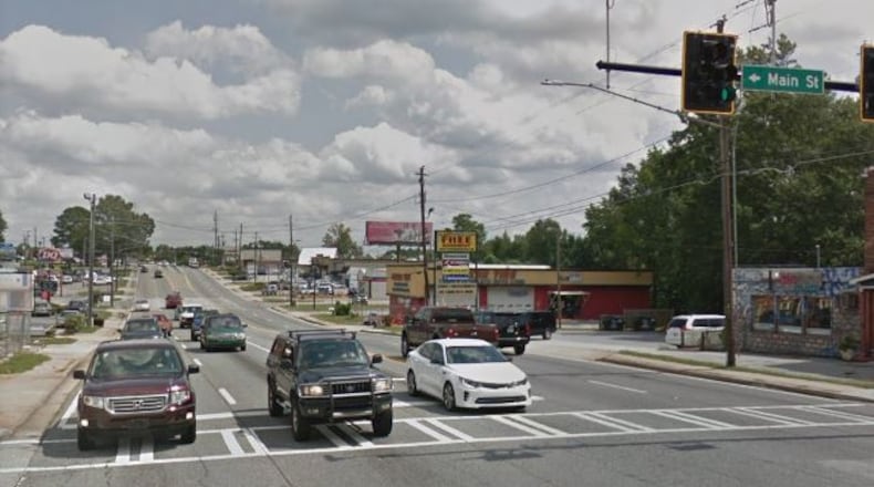 Tucker’s Main Street between Lawrenceville Highway and Railroad Avenue will be closed to through-traffic in early March for street repairs. Google Earth