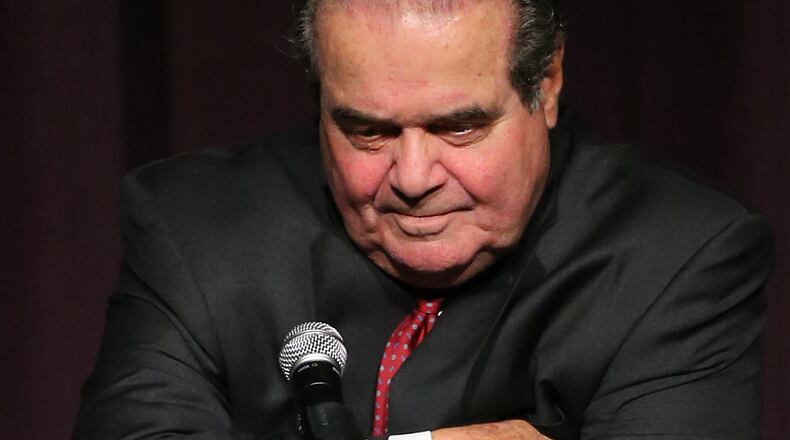 Supreme Court Justice Antonin Scalia speaks to an audience last year at the University of Colorado in Boulder, Colo