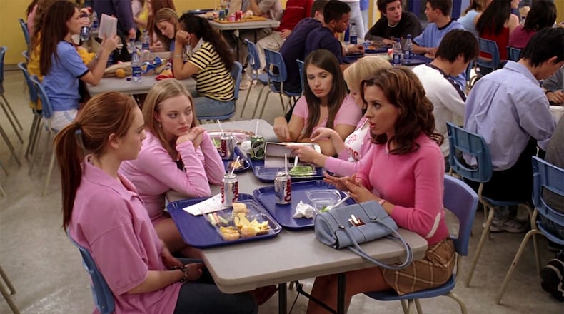As this scene from the movie "Mean Girls" captures, the high school cafeteria can be a social minefield. The movie was based on the non-fiction book "Queen Bees and Wannabes," which deal with high school social cliques.