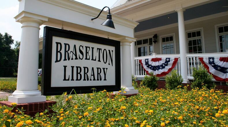 The Georgia FY22 budget includes $1.73 million in 20-year bonds for a two-story addition to the existing library building at 15 Brassie Lane. (Courtesy Town of Braselton)