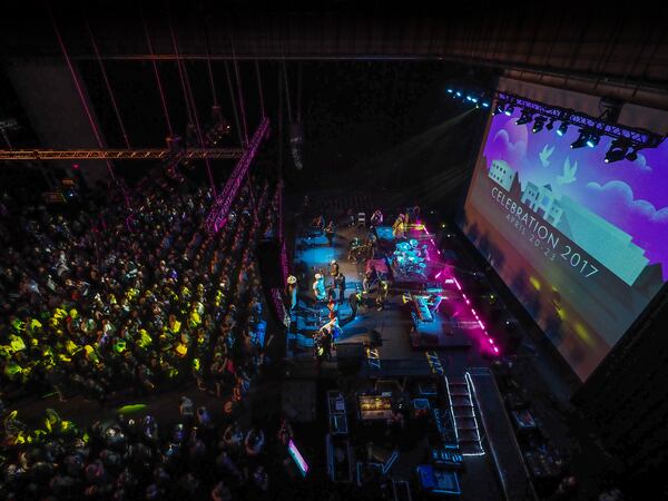  George Clinton and Parliament-Funkadelic rock the soundstage. Photo courtesy of Paisley Park Studios/Steve Parke