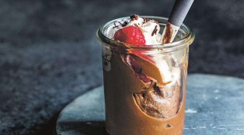 This guilt-free chocolate pudding is made from avocados and love. The recipe is “From Half the Sugar, All the Love” (Workman Publishing, 2019) by Jennifer Tyler Lee and Anisha Patel, MD, MSPH. CONTRIBUTED BY ERIN SCOTT