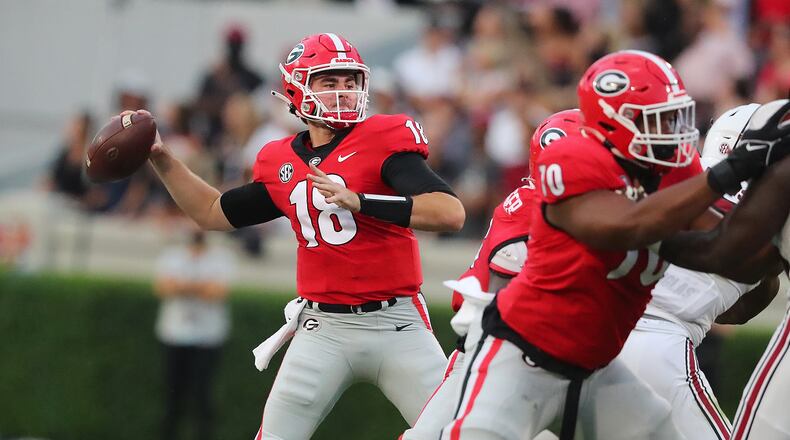 Georgia football-Arkansas-game time-tv channel-watch online-odds-week 5