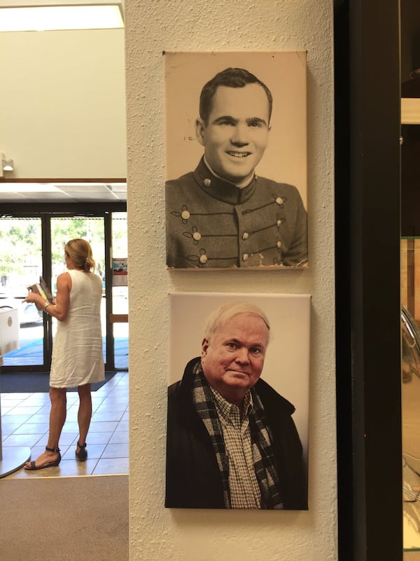 Portraits of the author hang at the Pat Conroy Literary Center. CONTRIBUTED BY SUZANNE VAN ATTEN