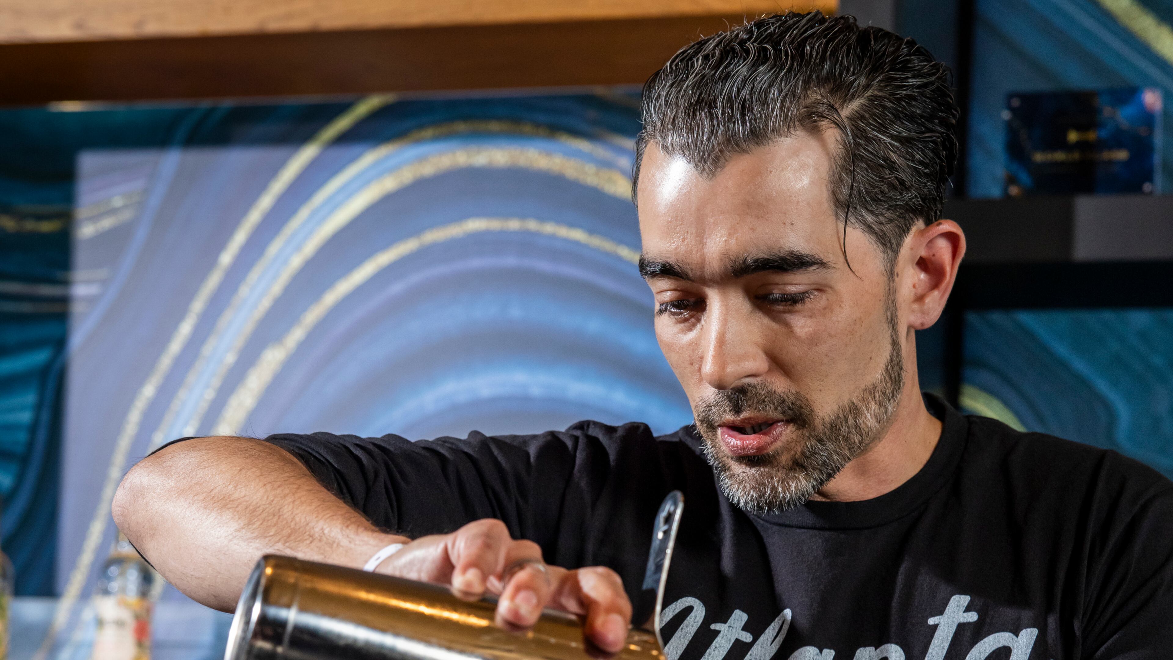 Georgia native Nic Wallace was named U.S. Bartender of the Year during the 2025 U.S. Bartenders' Guild's World Class bartending competition in Atlanta last night. (Courtesy of USBG Presents World Class Sponsored by Diageo)