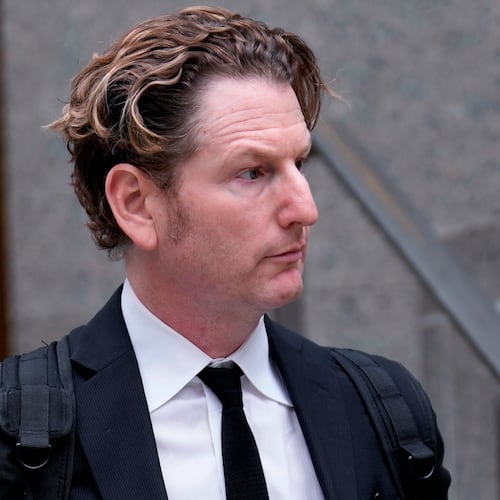 Stefan Pildes walks outside of a courthouse in New York on Tuesday, April 28, 2026. (AP Photo/Seth Wenig)