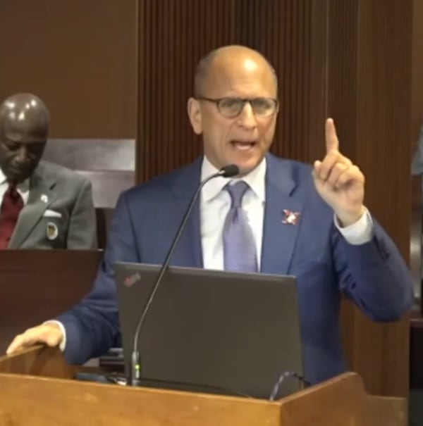 Harry Levant, a gambling addiction counselor, testifies last month before a Georgia state House committee studying gambling. He called sports betting a "public health issue." (Courtesy of the Georgia Legislature)