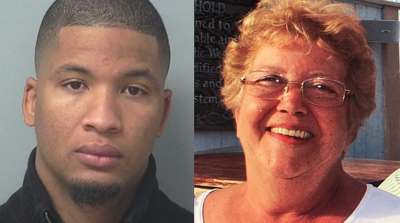 Ayron Poche (left) has been charged in the death of Janet Keenan.