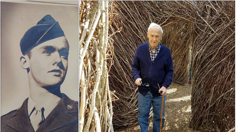 Pfc. Cornelius Cornelssen, left, in 1944, and, right, in more recent years.