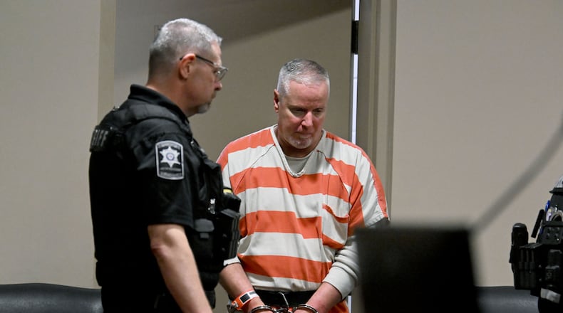 Colin Gray, father of the Apalachee High School shooter Colt Gray, enters the courtroom during his sentencing hearing at Barrow County Superior Court on Thursday, July 30, 2026, in Winder, Ga. (Hyosub Shin/Atlanta Journal-Constitution via AP, Pool)