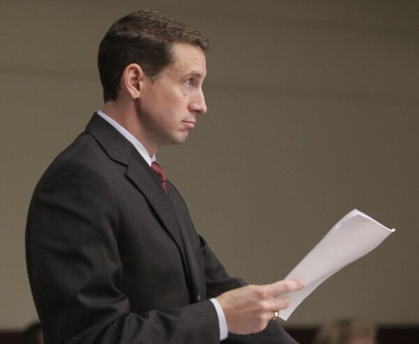 Cobb County Deputy Chief Assistant District Attorney Jesse Evans in court in 2011.