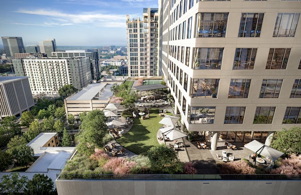 Each level includes a private outdoor terrace in addition to a mix of indoor and outdoor amenities. (Rendering courtesy of Eleven Visualisation)