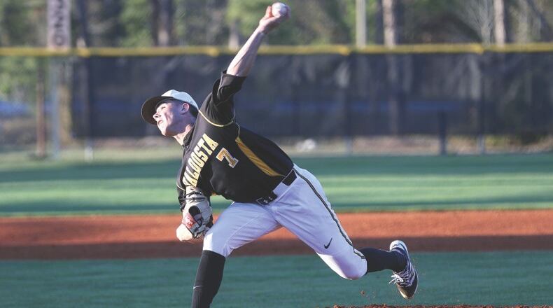 Valdosta High School left-handed pitcher D.L. Hall. (PHOTO: Derrick Davis, Valdosta Daily Times)