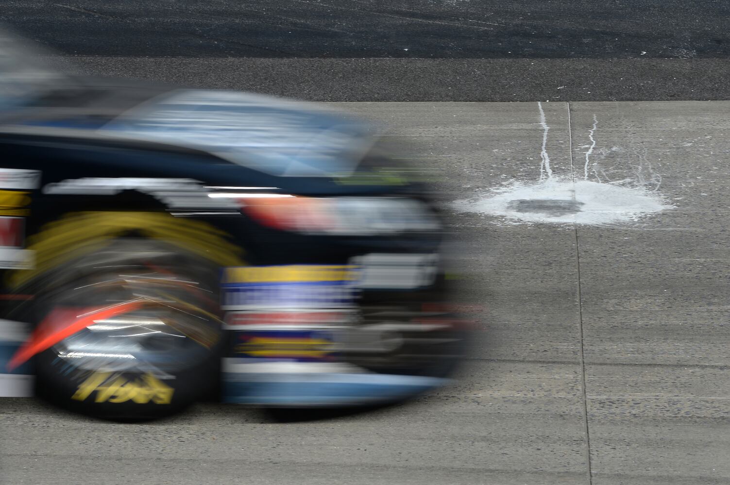 Track damage stopped race for 22 minutes