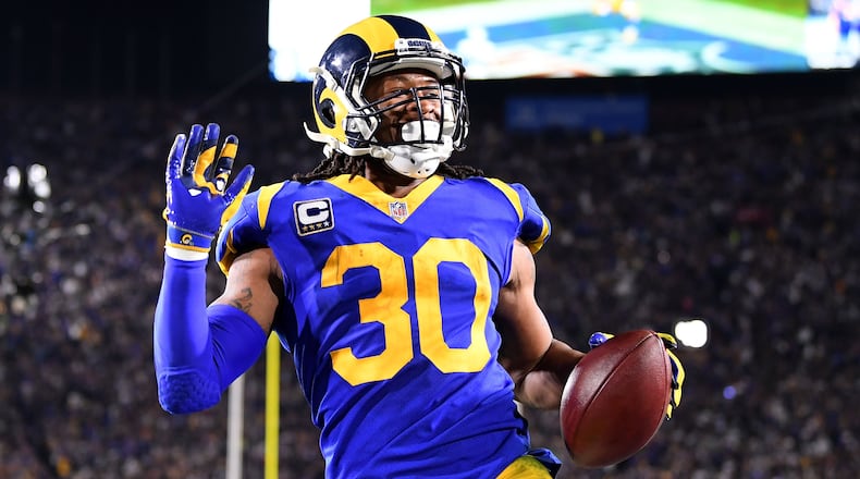 Former Georgia running back  Todd Gurley is in his first Super Bowl, with the Los Angeles Rams.