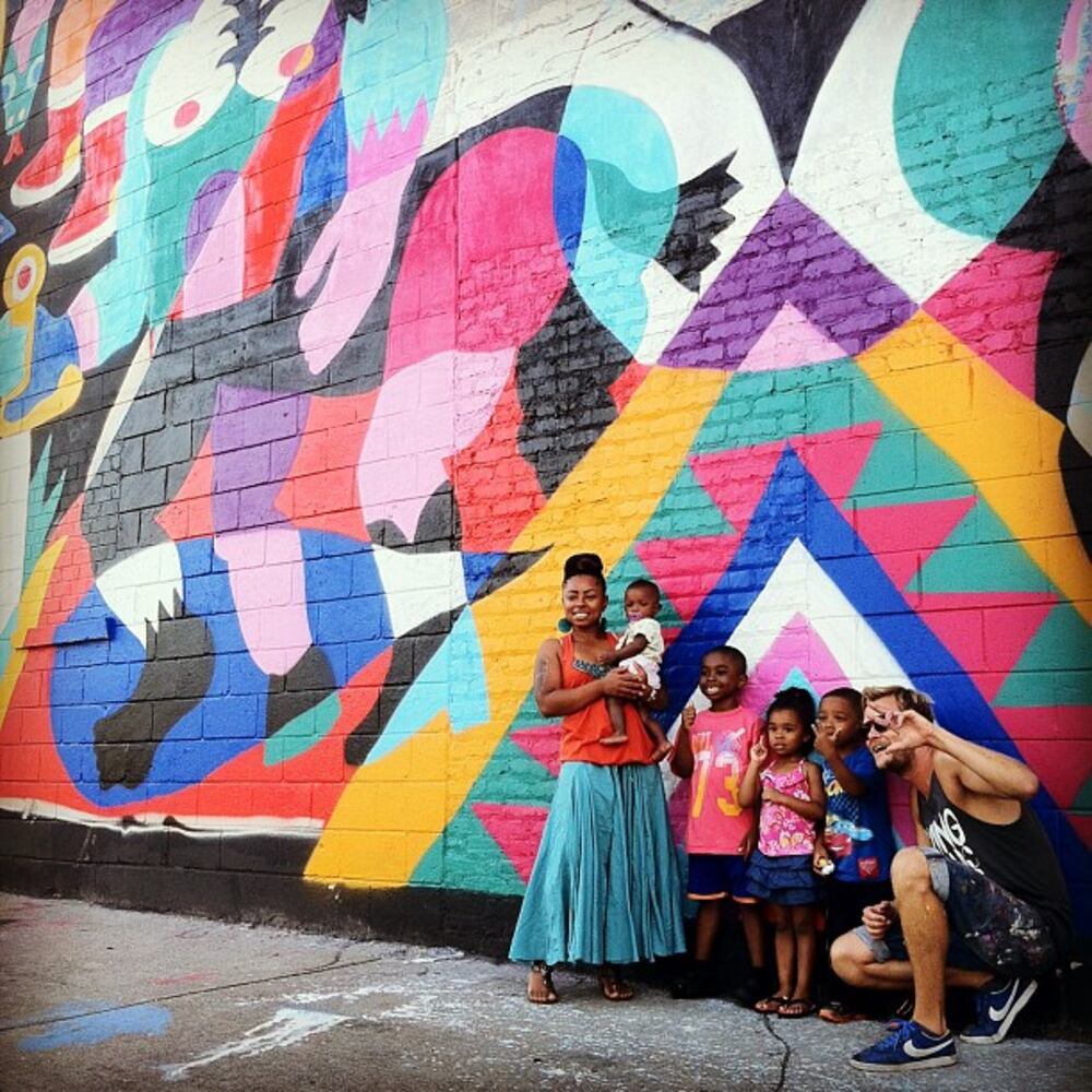 Artists from around the world paint murals around Atlanta