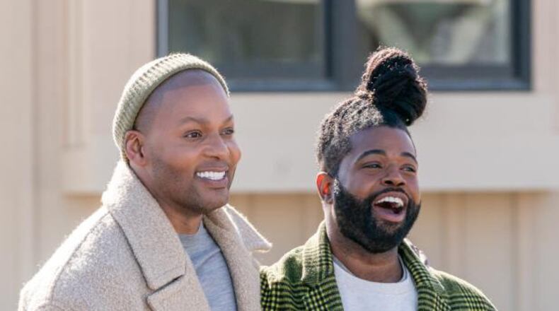 Atlanta interior designer Michel Boyd Smith (left) with Atlanta fashion designer Anthony Elle (formerly Anthony Williams) on HGTV's fourth season of "Rock the Block." HGTV