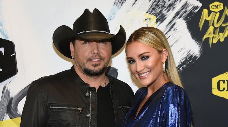 Jason Aldean and Brittany Kerr are expecting their second child together. (Photo by Rick Diamond/Getty Images for CMT)