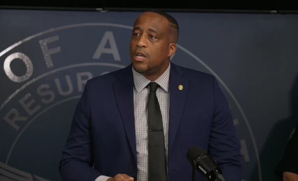 Atlanta police homicide unit Investigator Cleo McCowan speaks about the case Wednesday afternoon.