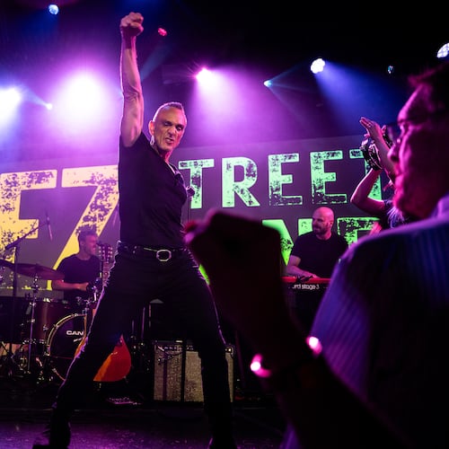 Hank Azaria plays Bruce Springsteen's greatest hits on the road in 2025, including a stop in Sugar Hill on July 12 at the Eagle Theatre. It happened in part due to his love for Springsteen and his “mimicry bent.” (Courtesy of Leah Bouchier-Hayes)