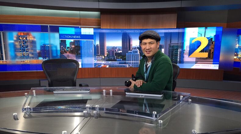 I sat in Jovita Moore's seat. CREDIT: Rodney Ho/rho@ajc.com