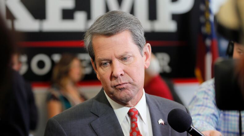 Secretary of State Brian Kemp, the Democratic nominee for governor. BOB ANDRES /BANDRES@AJC.COM