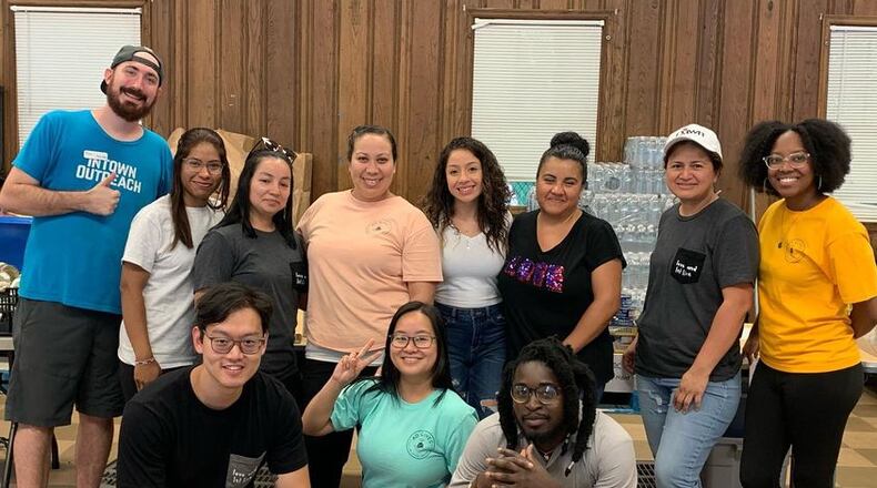 Volunteers from Accent Decor helped recently at Intown Collaborative Ministries in Atlanta. Groups wanting to volunteer at Intown Food Pantry should email food@intowncm.org. (Courtesy of Intown Collaborative Ministries)