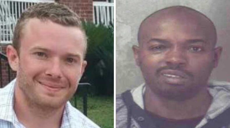 Victim Jonathan Alexander Newton, at left. Jeffries Scott Anderson, at right, was sentenced to life plus 30 years for Newton’s murder