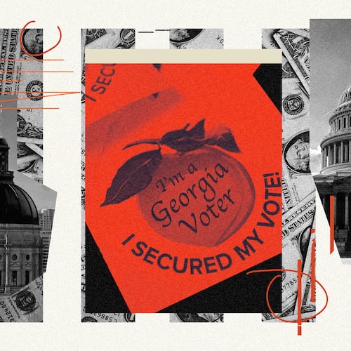 With roughly a month to go until primary day in Georgia, candidates in some of the state's most competitive congressional races have begun to lap the field in fundraising. (Philip Robibero | Source: Getty, Pexels, AJC)