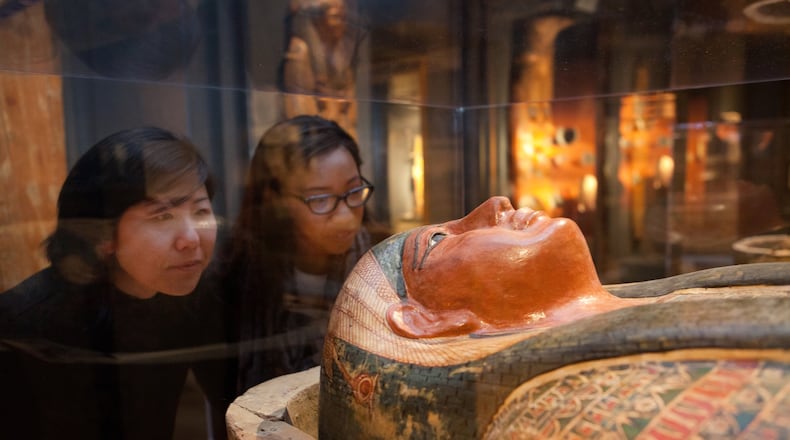 Visitors check out the mummies at Emory University’s Michael C. Carlos Museum, one of nearly three dozen Georgia museums participating in this summer’s Blue Star Museums program. CONTRIBUTED BY ATLANTA CONVENTION AND VISITORS BUREAU