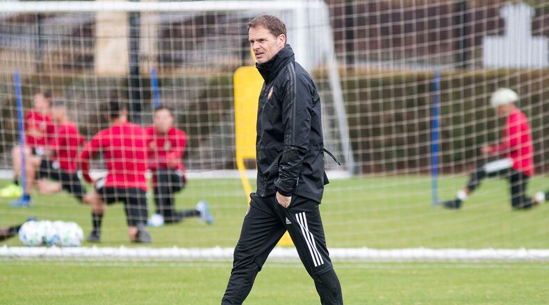 Atlanta United head coach Frank de Boer. (ALYSSA POINTER/ALYSSA.POINTER@AJC.COM)