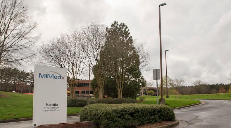 Marietta-based MiMedx Group once employed about 950 workers, more than half of them based in Georgia. Last week, the company announced layoffs of about 240 in what it called an “organizational realignment.” ALYSSA POINTER/ALYSSA.POINTER@AJC.COM