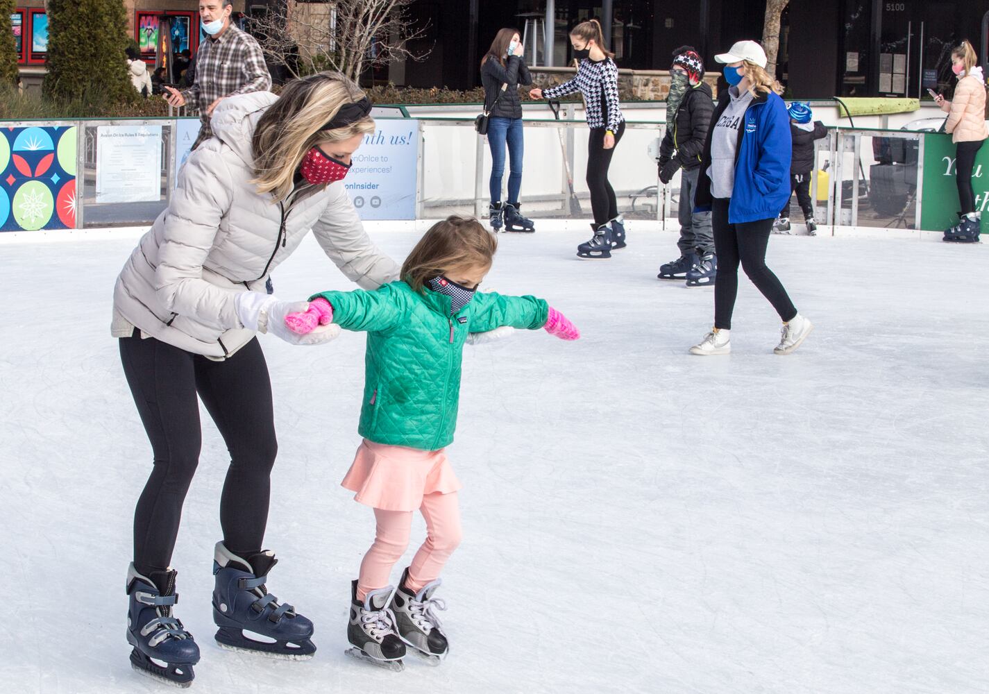 ice skating rink nears the end of the season