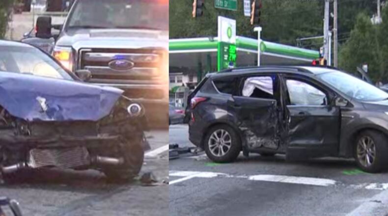 A child is in critical condition after a two-vehicle wreck in northwest Atlanta.