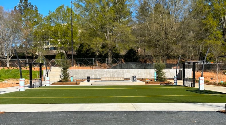 Alpharetta Arts Commission plans mural for the Lakeview central green wall. (Courtesy City of Alpharetta)