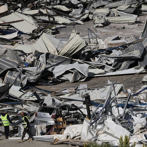 Israeli authorities demolish a UNRWA compound, belonging to the U.N. agency that assists Palestinian refugees, in east Jerusalem Tuesday, Jan. 20, 2026. (AP Photo/Mahmoud Illean)