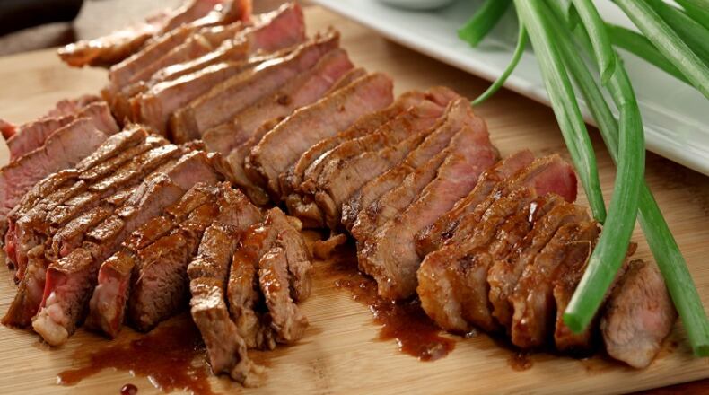 Red chili-glazed porterhouse steak. (Michael Tercha/Chicago Tribune/TNS)