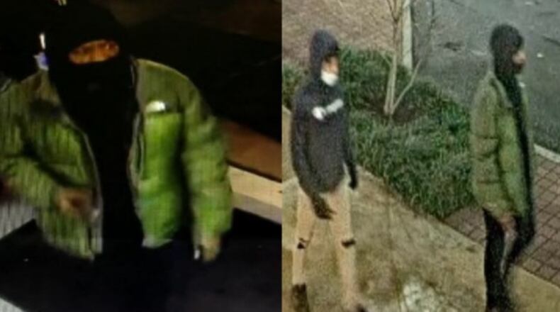 Atlanta police are seeking two men for questioning in the deadly shooting of 29-year-old Deandre Houston on Jan. 7 outside of a downtown hookah lounge.